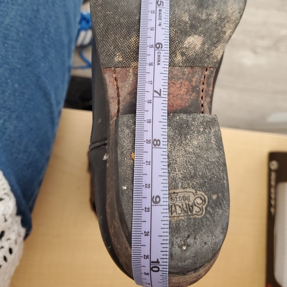 Vintage leather cowboy boots - Picture 5 of 6